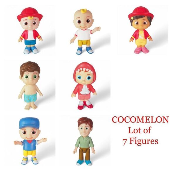 Cocomelon Figure Lot of 7 Kids Learning Toys - Picture 1 of 15